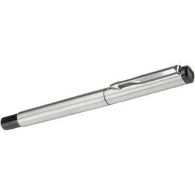 Parker Vector stainless steel roller pen with blue ink and supplied in a gift box,. 