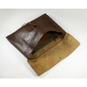 E098 Ashbourne Leather A4 Envelope Document Case
