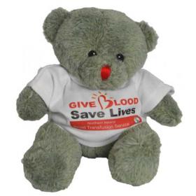 E136 Red Nose Bear with T Shirt 150mm