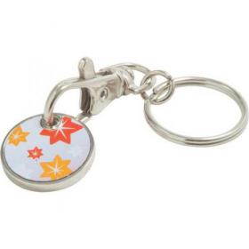 E116 Printed Trolley Coin Key Ring